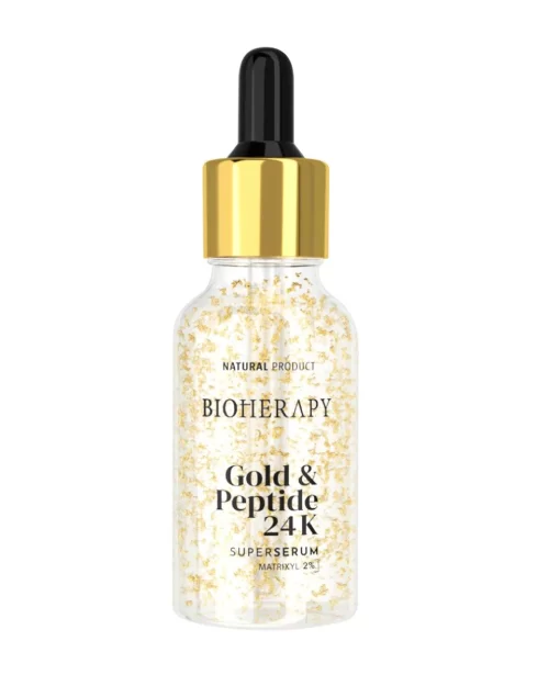 Súper Serum Gold Antiarrugas, de Oro de 24k y Péptidos Bioherapy